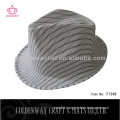 Cheap white fedora hat made by polyester